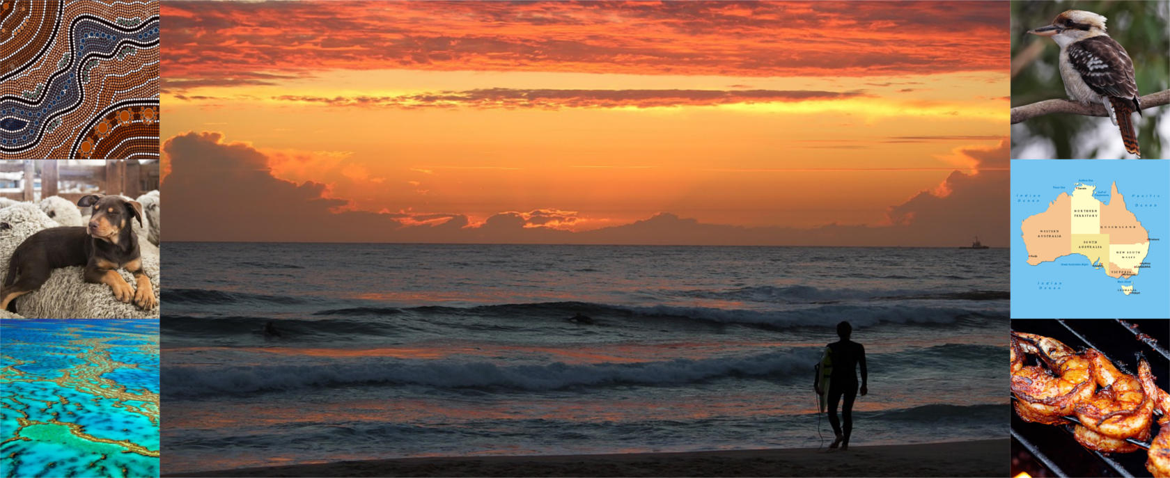 Beach at sunset